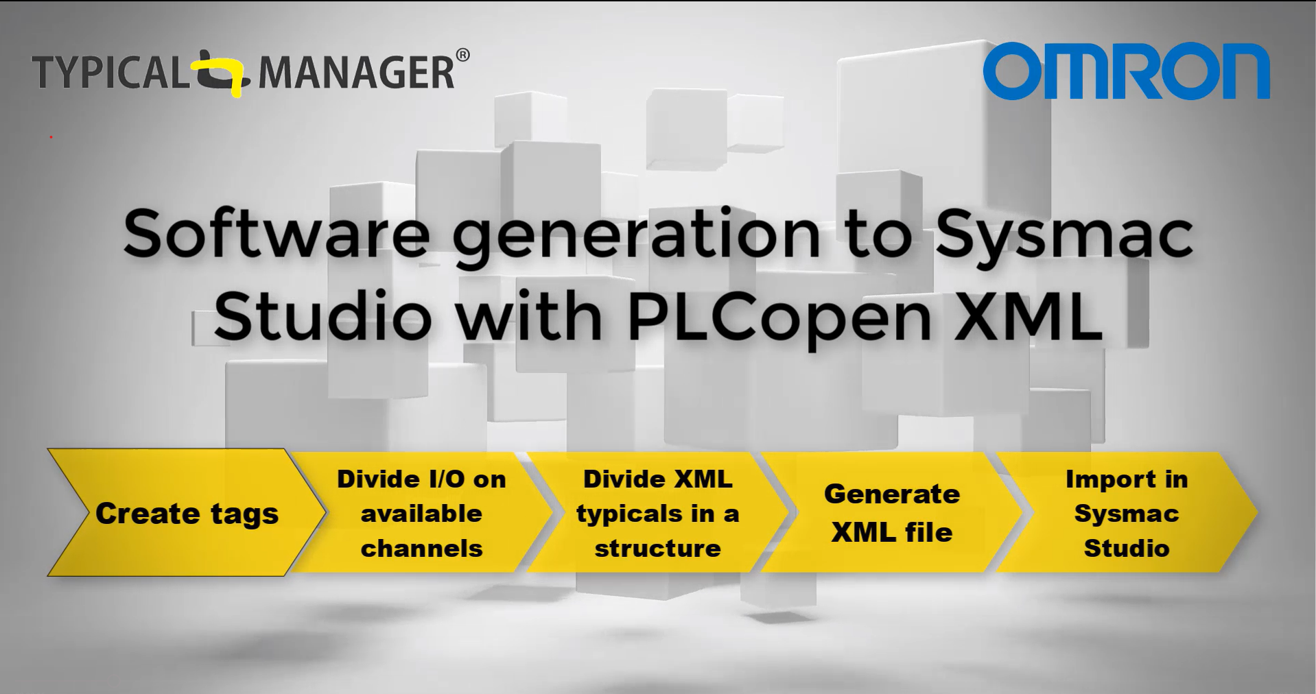 Sysmac Studio ondersteunt nu PLCopen XML import/export