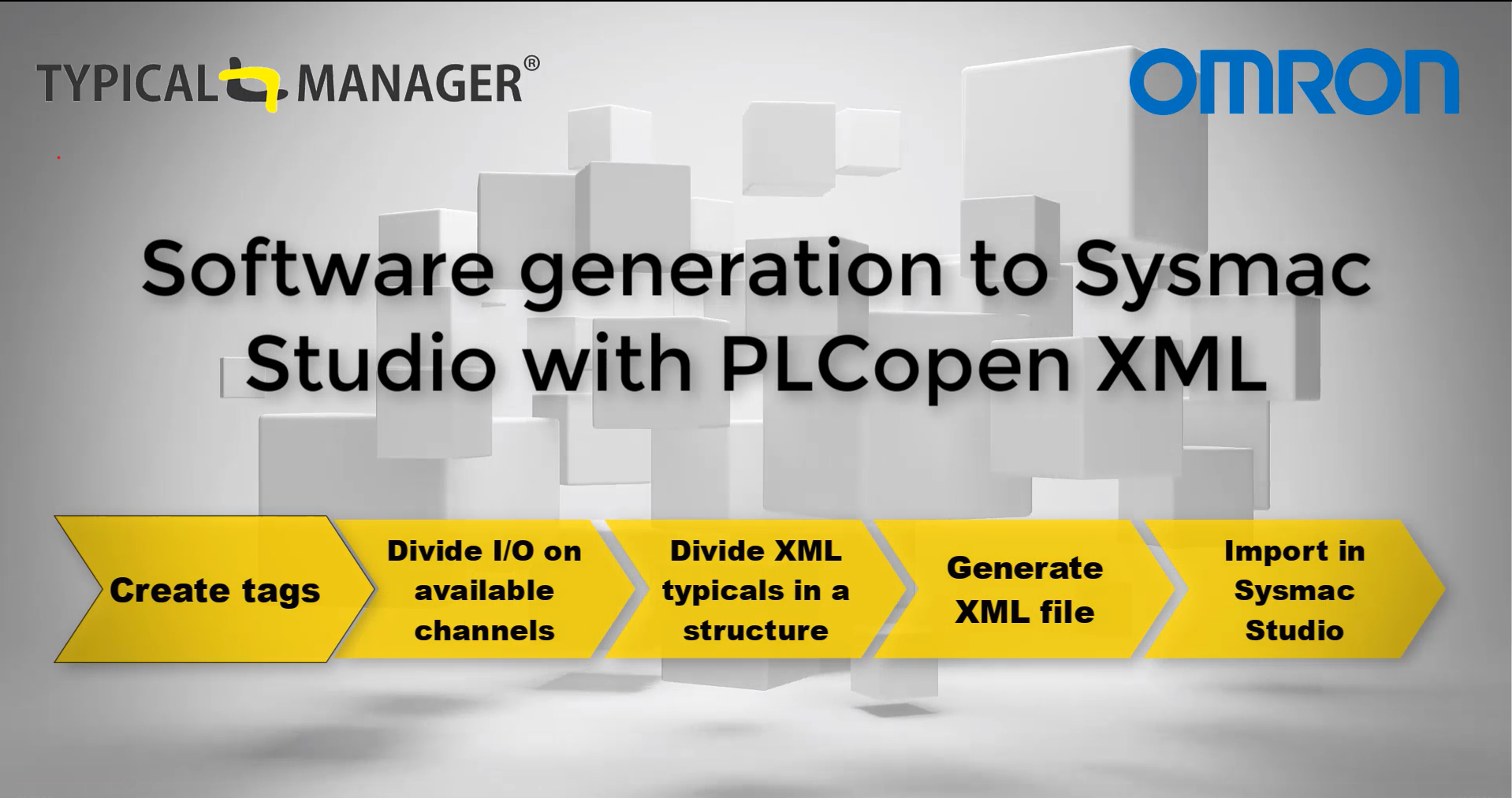 Sysmac Studio nowadays supports PLCopen XML import/export